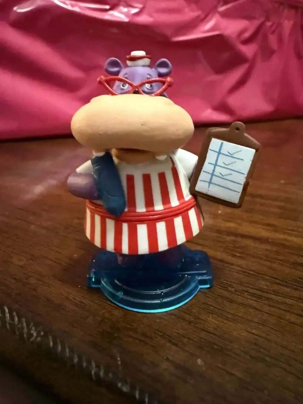 Disney Doc McStuffins Hallie the Hippo PVC Figure with Clipboard